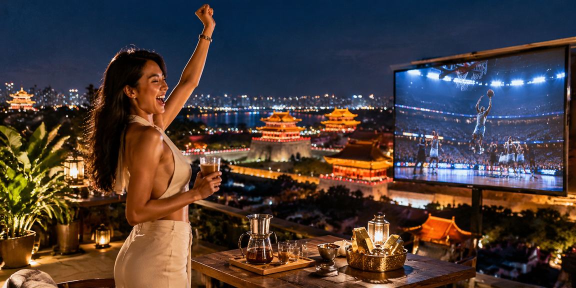 Người xem bóng rổ tại quán cà phê ở Huế, đồng hành cùng cược thể thao